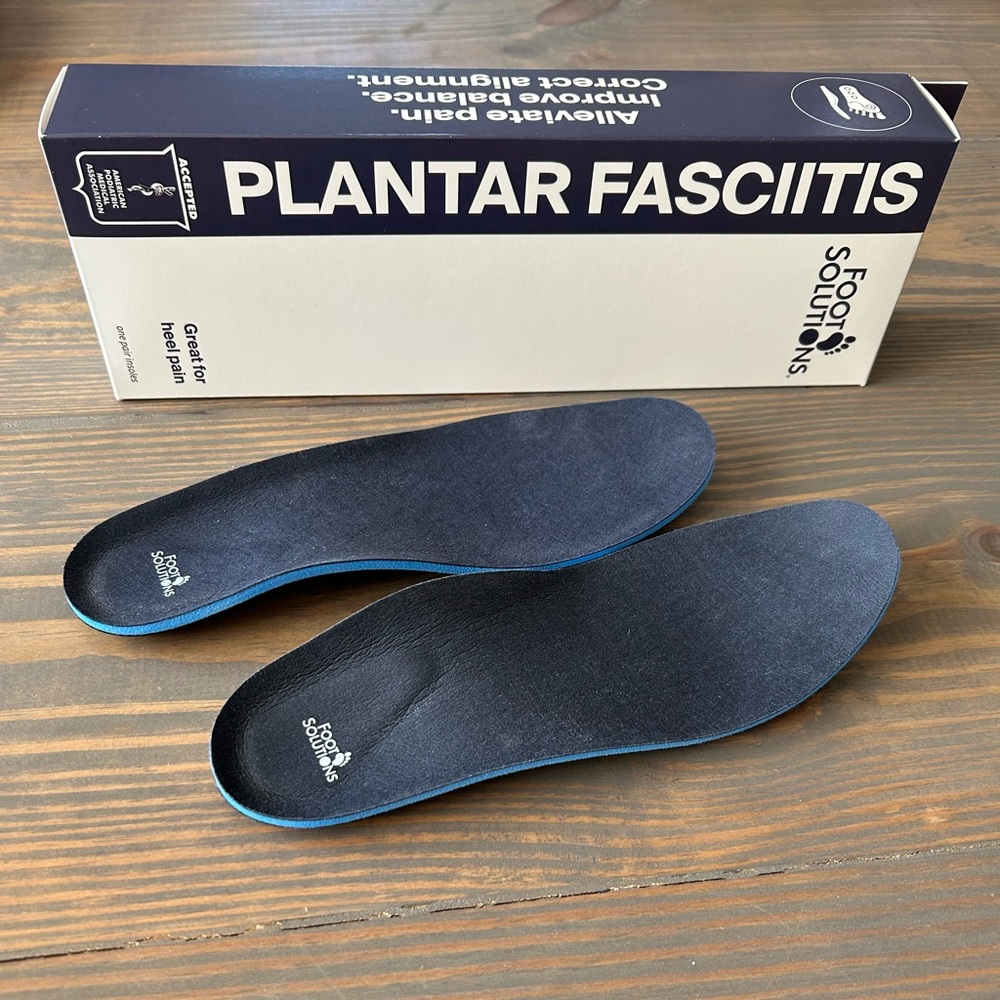 Black Orthotic Insoles 6-7.5. Used Once.